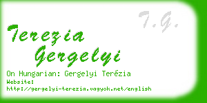 terezia gergelyi business card