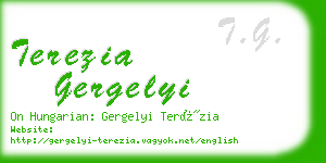 terezia gergelyi business card